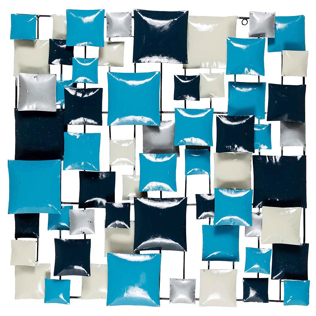 Pimp Carré (70) - Bleu Clair + Bleu Foncé + Crème + Argent