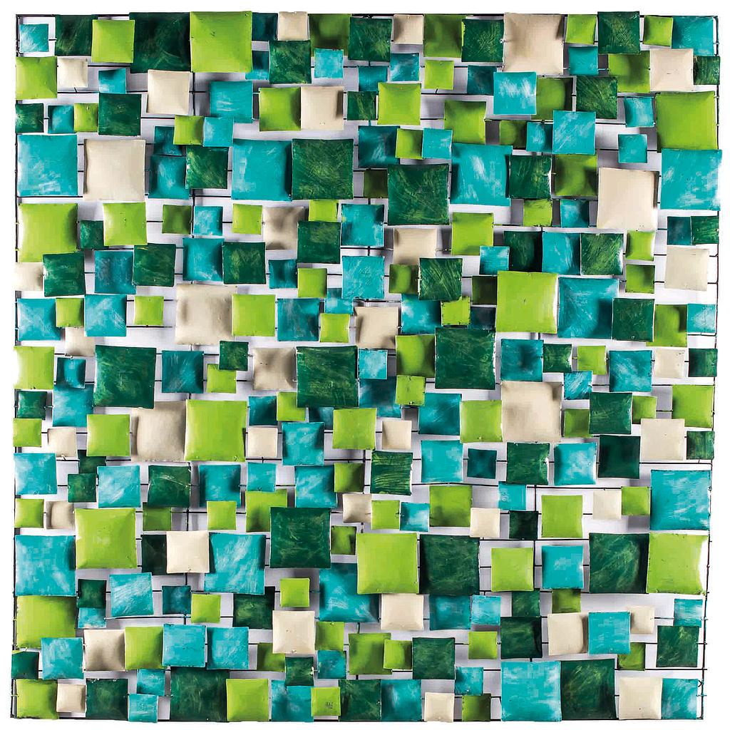 Pimp Square (150) - Turquoise + Light Green + Dark Green + Cream