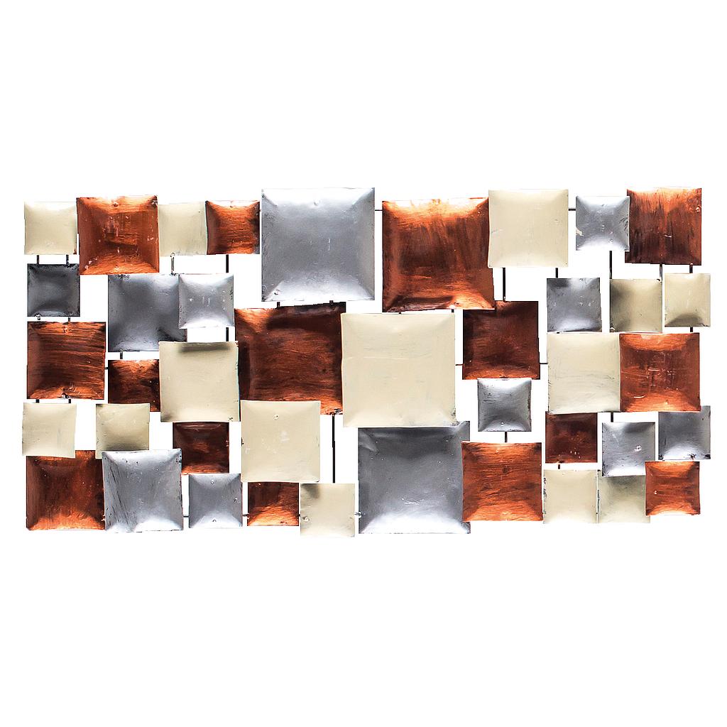 Pimp Rectangle (80) - Silver + Copper + Cream