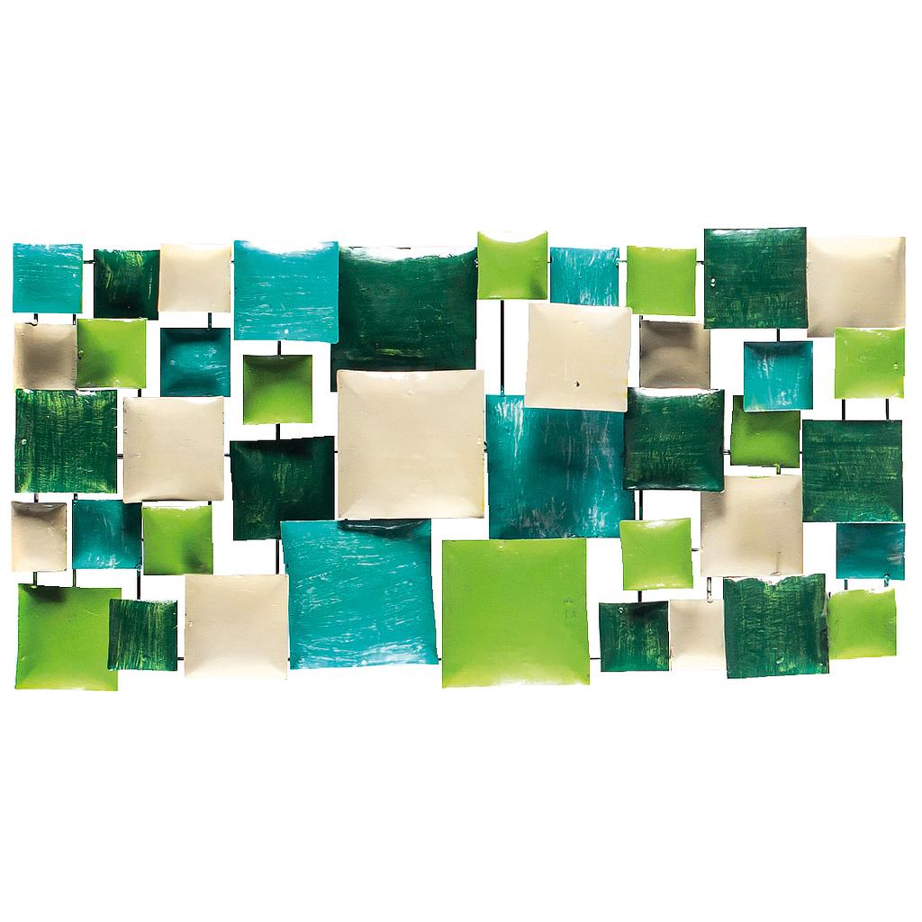 Pimp Rectangle (80) - Turquoise + Light Green + Dark Green + Cream