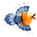 Poisson Suspendu (10) - Mix Couleur & Modèle (Minimum 6 pcs)