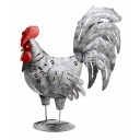 Coq (35) - Argent + Rouge (Minimum 3 pcs)