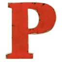 Letter (30) - P - Mix Colour