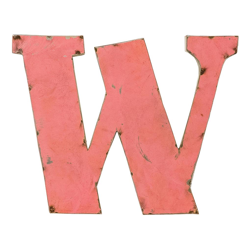 Letter (30) - W - Mix Colour