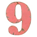 Lettre (30) - 9 - Mix Couleur