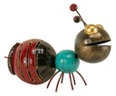 Fourmi (14) - Bordeaux + Noir + Turquoise + Or (Minimum 6 pcs)