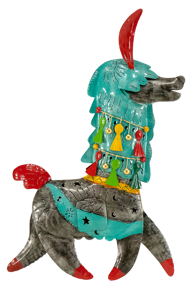 Lama (60) - Argent + Turquoise