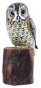 Hibou Wood (23) - Brun + Noir + Blanc