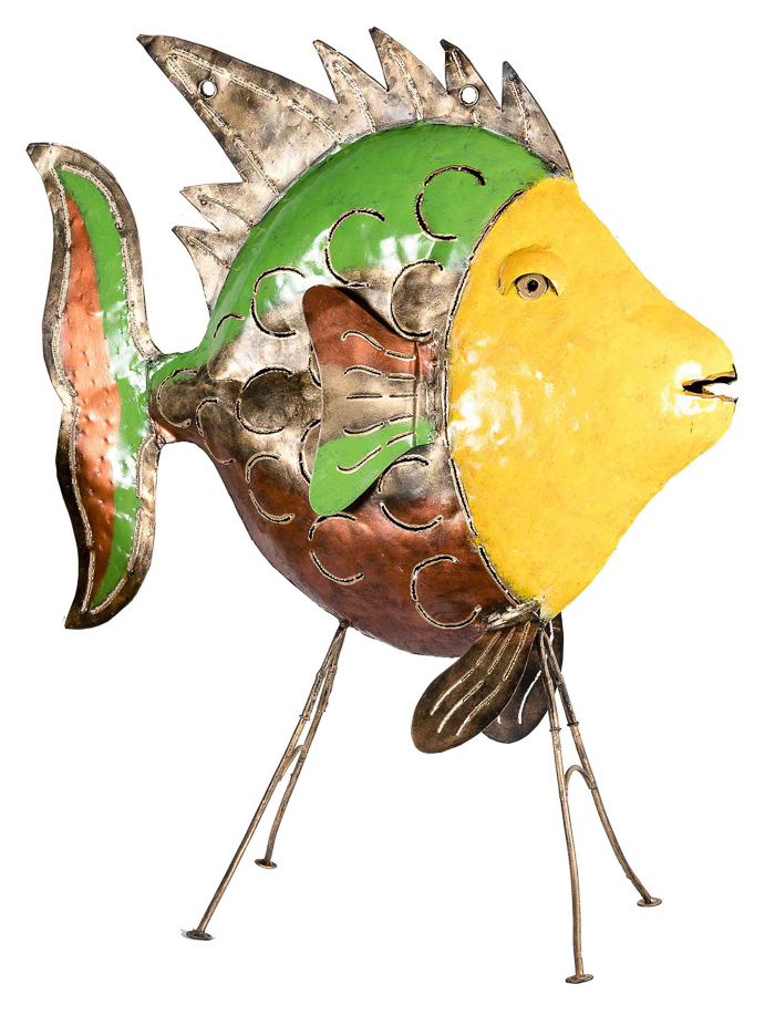 Poisson Daurade (150) - Jaune + Or + Cuivre + Vert