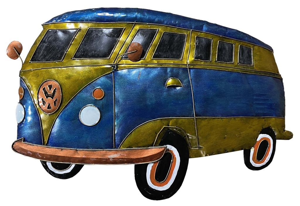 Pimp VW Combi (65) - Bleu Royal + Or