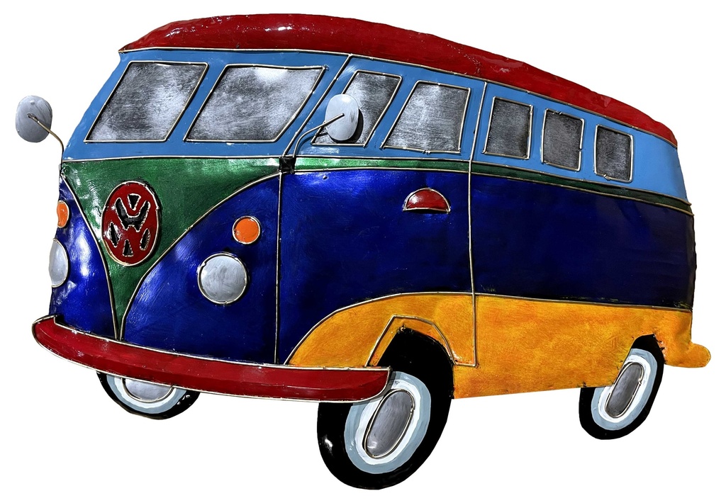Pimp VW Combi (65) - Mauve + Vert + Bleu Ciel + Rouge + Jaune