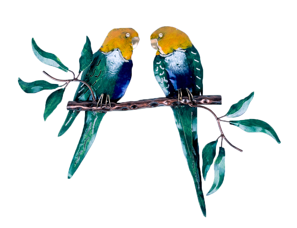 Pimp 2 Birds On Tree (40) - Vert + Jaune
