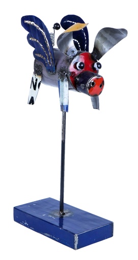 Pig Flying Stand Up (44) - Mix Colour