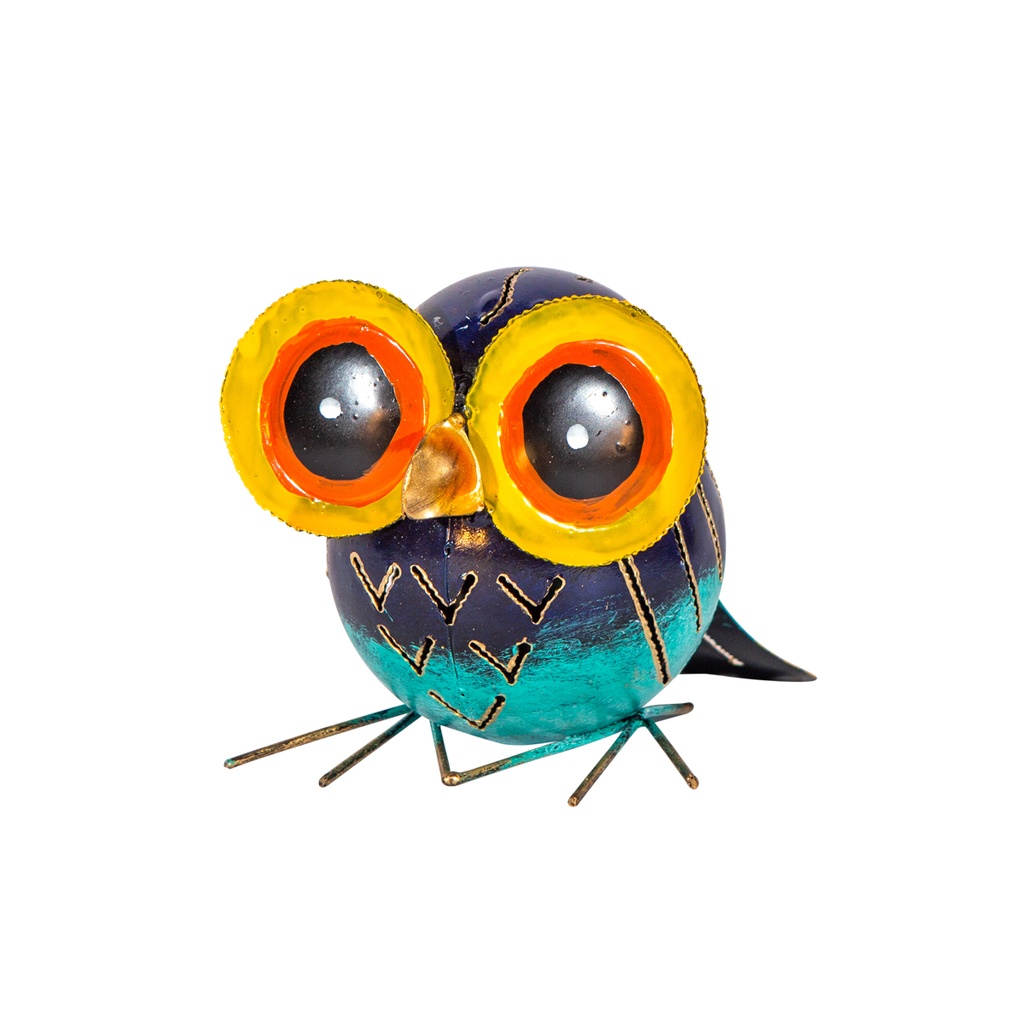 Hibou Grand Yeux (10) - Mix Couleur (Minimum 6 pcs)