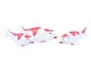 Koi Wood (40) - White + Red (Set de 3)