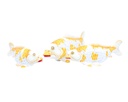 Koi Wood (40) - Blanc + Jaune (Set de 3)