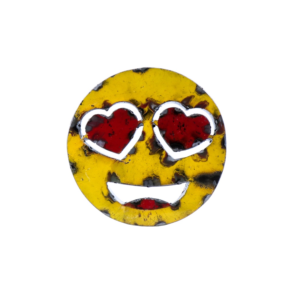 Emoji (15) - 😍 - Visage souriant avec des yeux en forme de Cœur