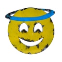 Emoji (30) - 😇 - Visage souriant avec auréole