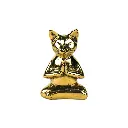 Cat Yoga Bronze (13) - Gold