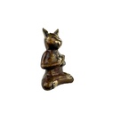 Cat Yoga Bronze (13) - Black + Gold