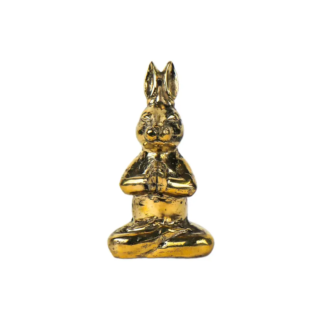 Rabbit Yoga Bronze (13) - Gold