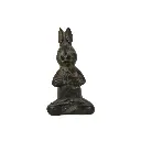 Rabbit Yoga Bronze (13) - Antique Green