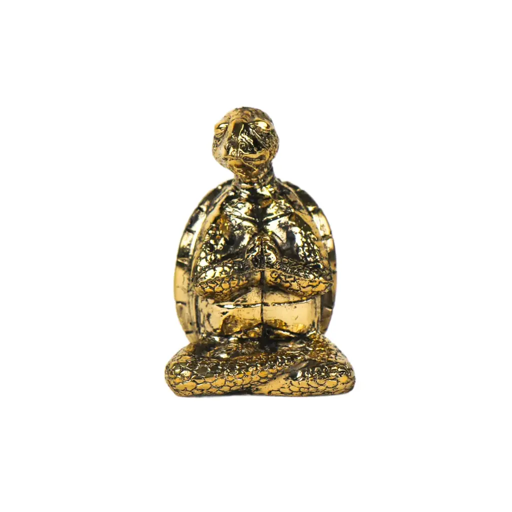 Turtle Yoga Bronze (10) - Gold