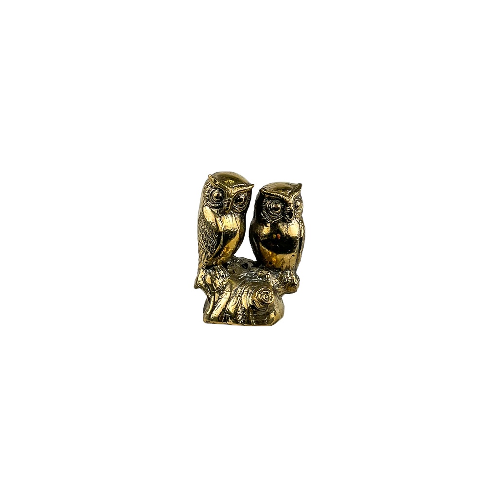 Hibou Couple Bronze (7) - Or (Minimum 3 pcs)