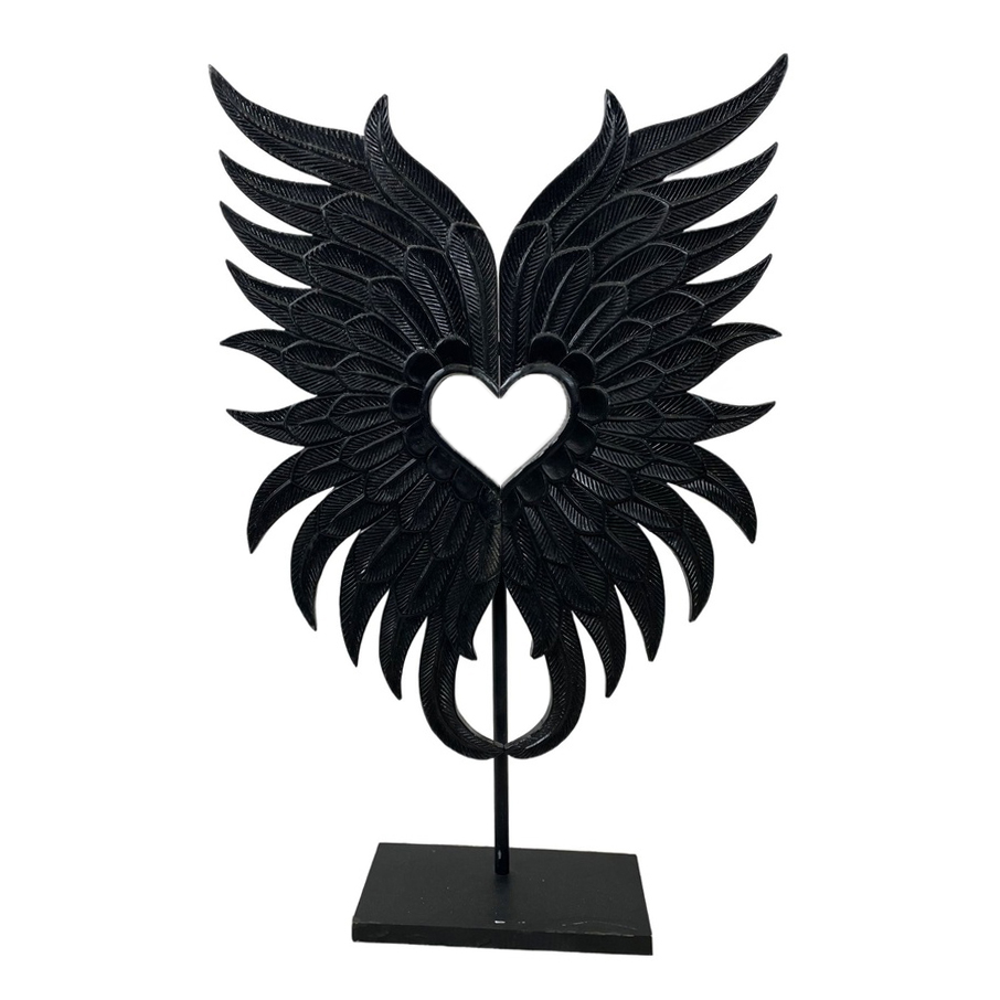 Wings Carved on Stand (100)