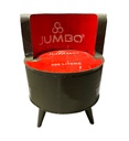 Fauteuil Up - Rouge + Gris (75)