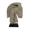 Horse Head Carved on Stand (39)