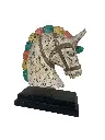 Tête de Cheval Sculptée sur Socle (30)