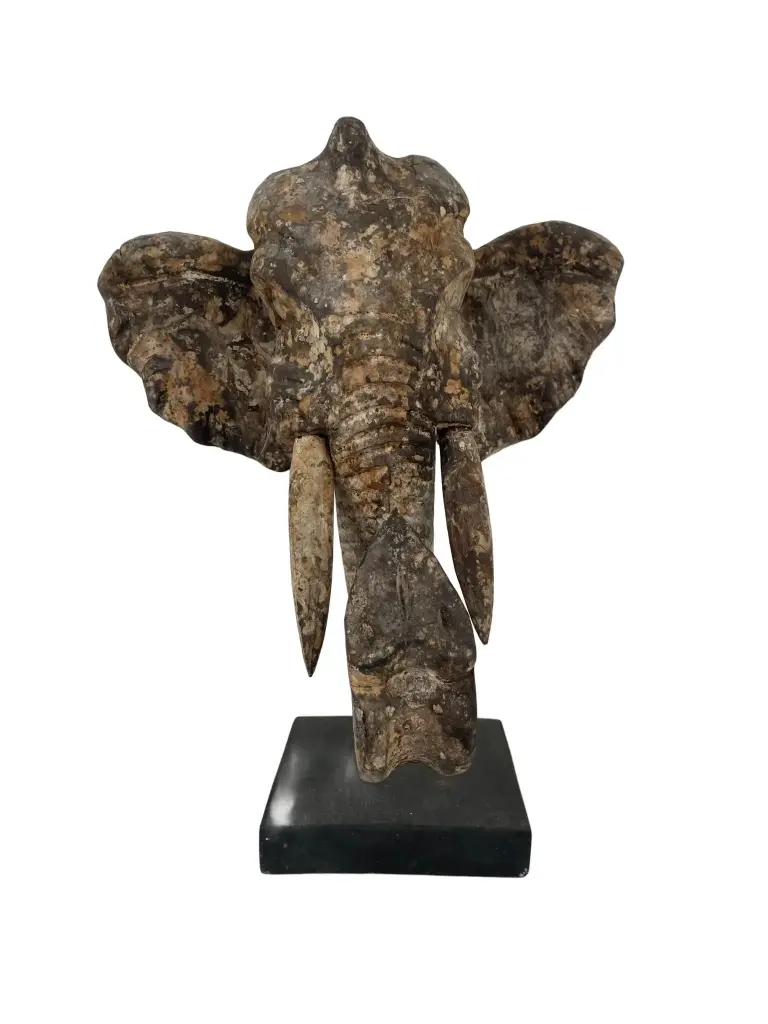 Tête d'Éléphant sur Socle (31)