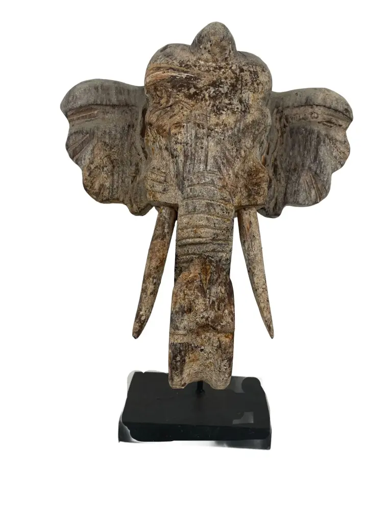 Tête d'Éléphant sur Socle (32)