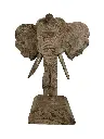 Tête d'Éléphant sur Socle (30)