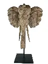 Tête d'Éléphant sur Socle (132)