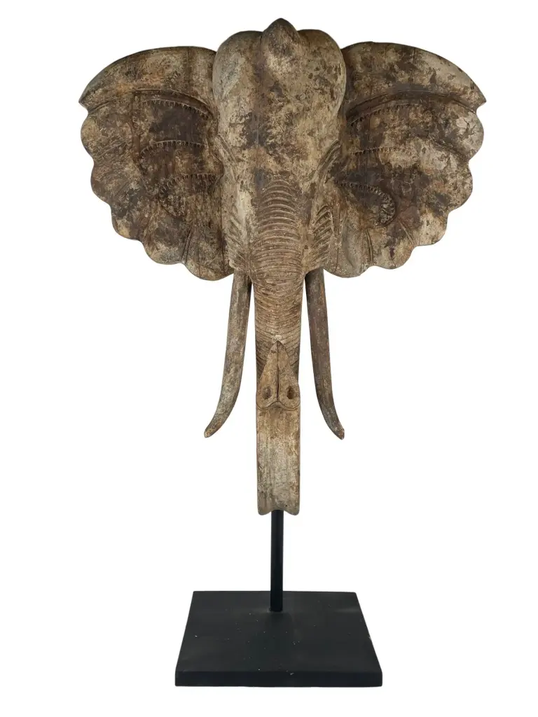 Elephant Head on Stand (135)