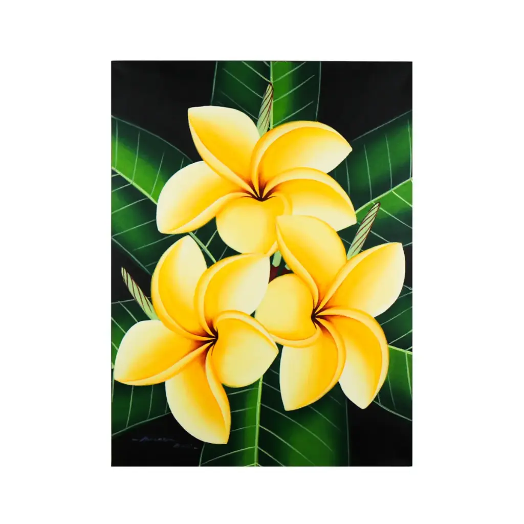 Peinture "Frangipanier" - Jaune (80)