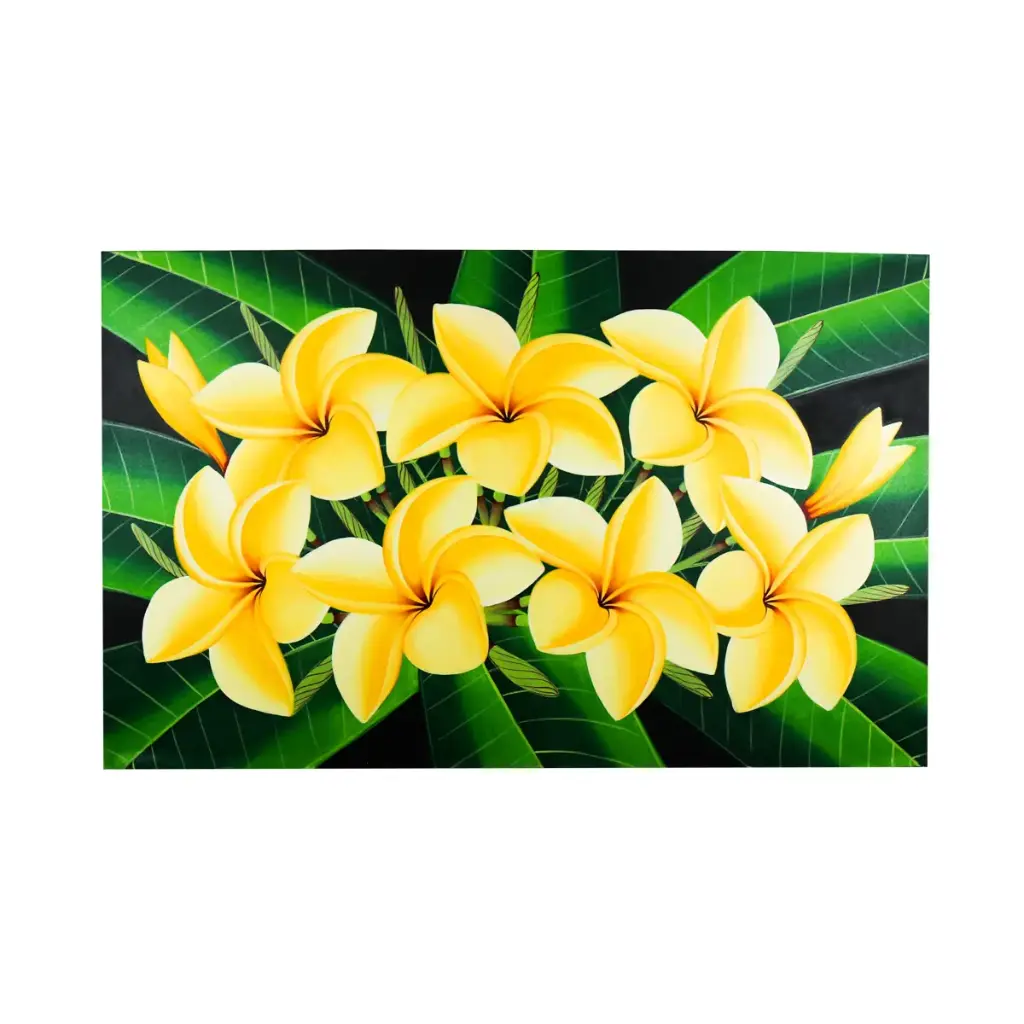Peinture "Frangipanier" - Jaune (85)