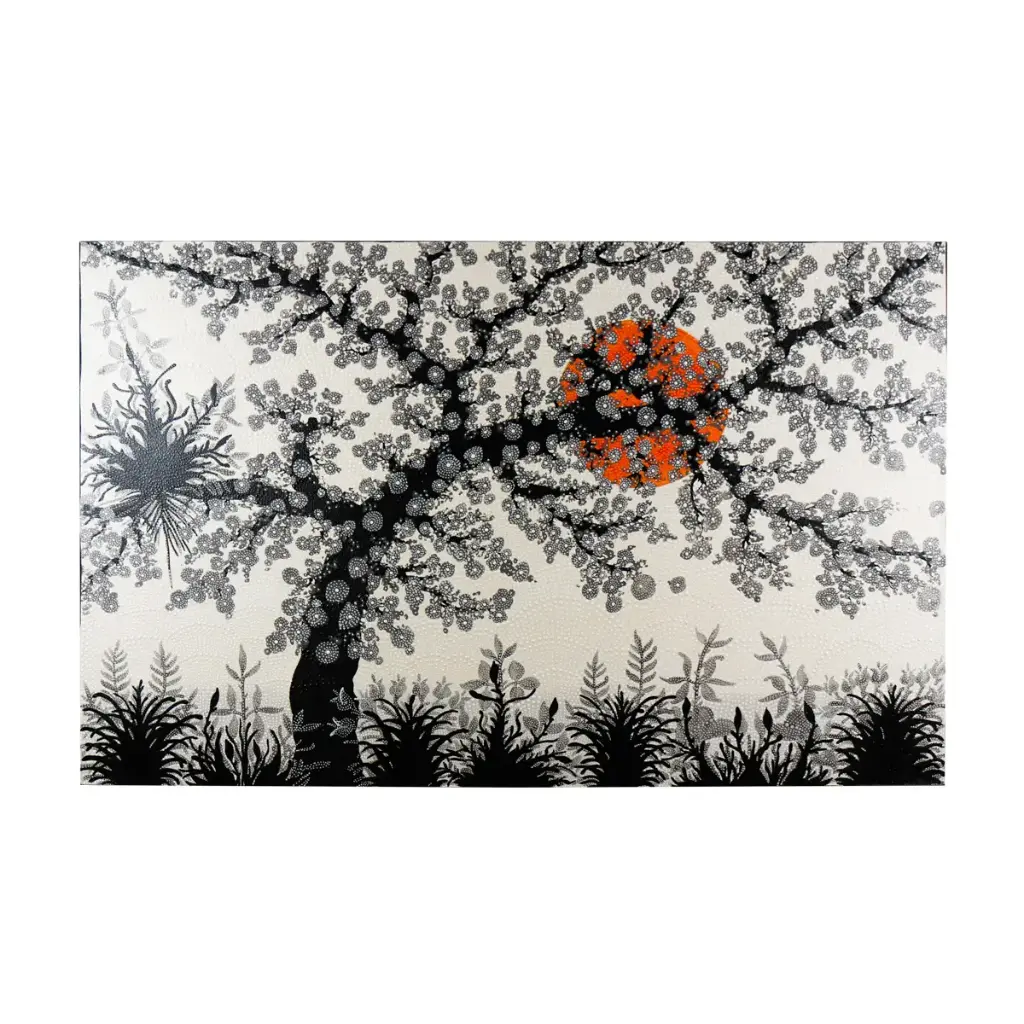 Painting "Cherry Tree" - Grey (85)