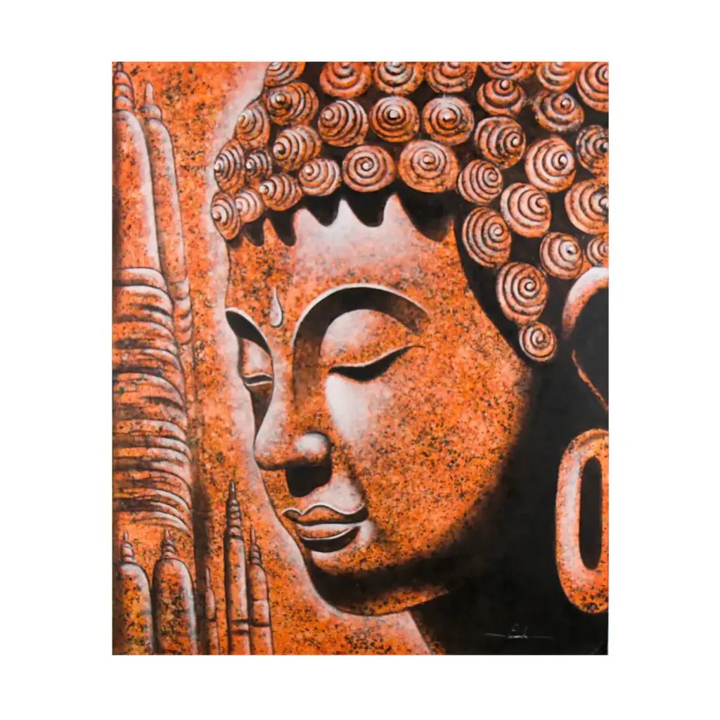 Painting "Buddha" - Orange  (120)
