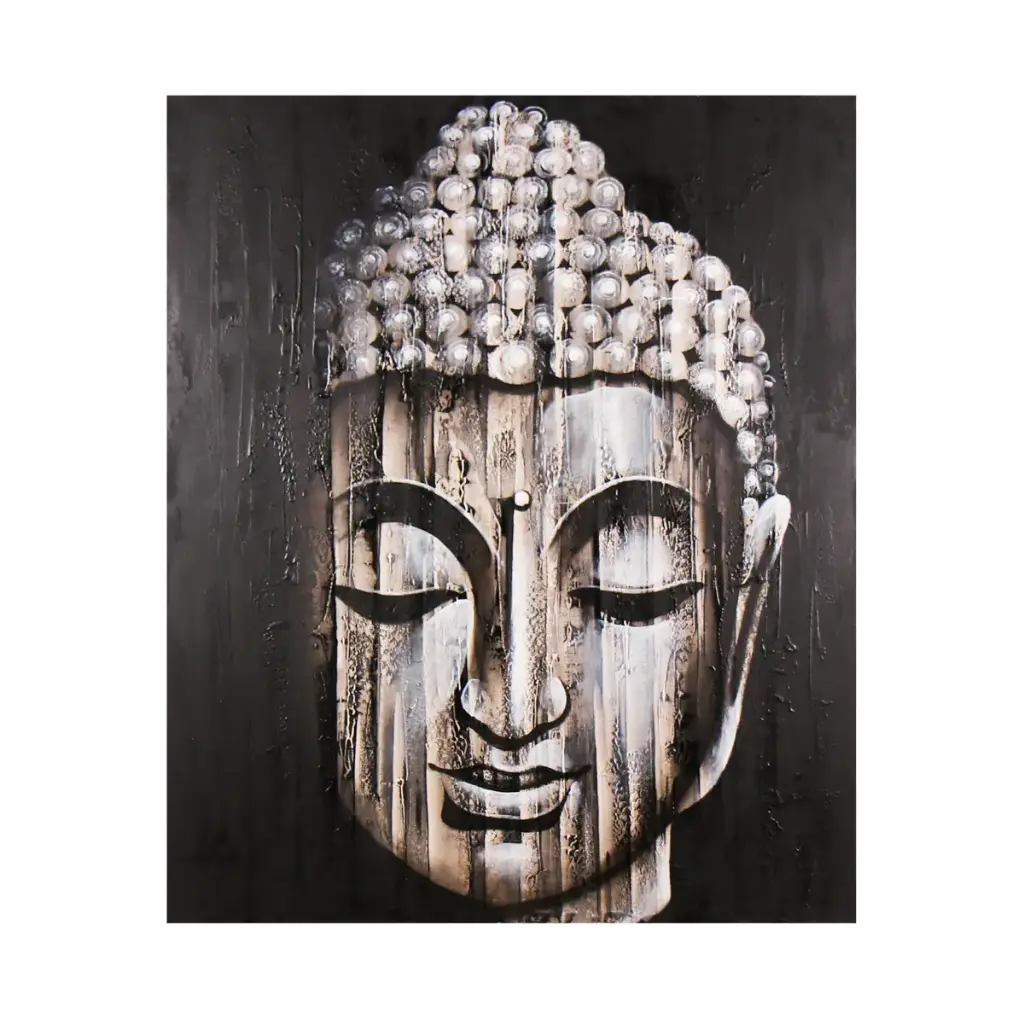 Painting "Buddha" - Grey  (120)