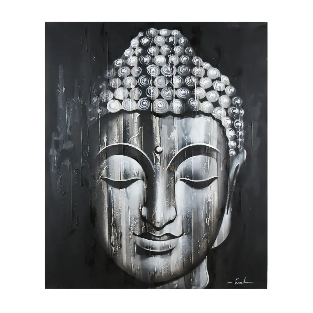 Peinture "Buddha" - Gris (120)