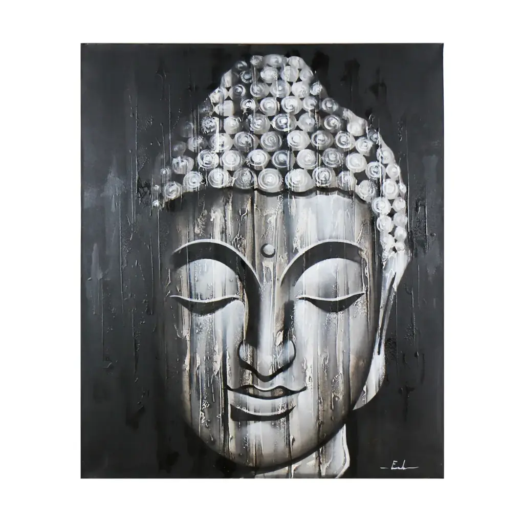 Peinture "Buddha" - Gris (120)