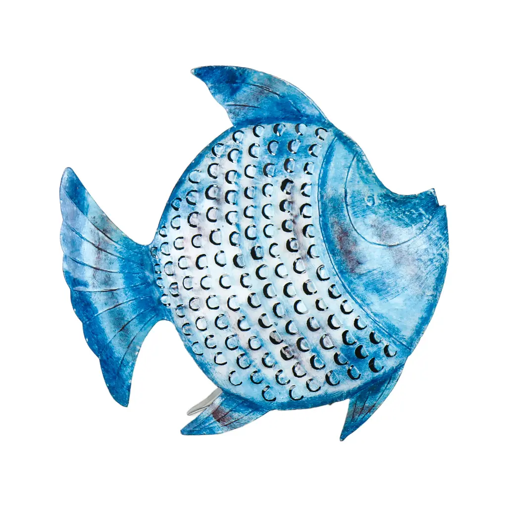 Poisson Ange (56) - Bleu + Blanc