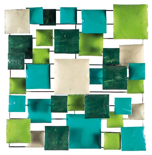 [PS50-04] Pimp Square (50) - Turquoise + Light Green + Dark Green + Cream