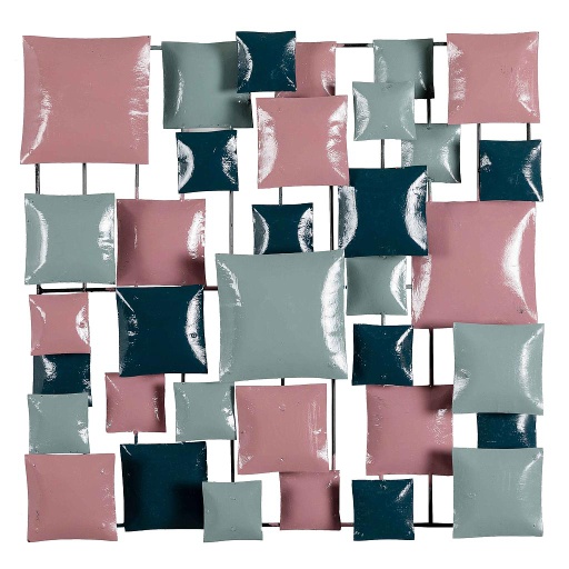 [PS50-10] Pimp Square (50) - Light Pink + Aqua Blue + Light Grey