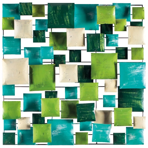 [PS70-04] Pimp Square (70) - Turquoise + Light Green + Dark Green + Cream