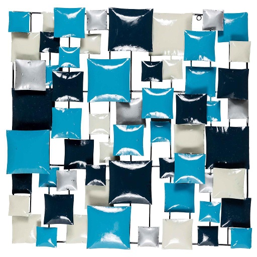 [PS70-08] Pimp Square (70) - Light Blue + Dark Blue + Cream + Silver