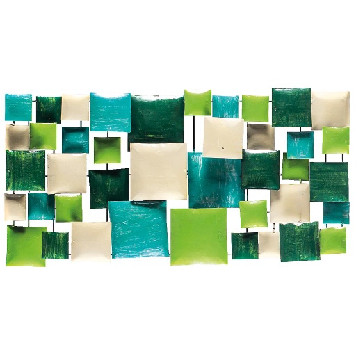 [PR80-04] Pimp Rectangle (80) - Turquoise + Light Green + Dark Green + Cream